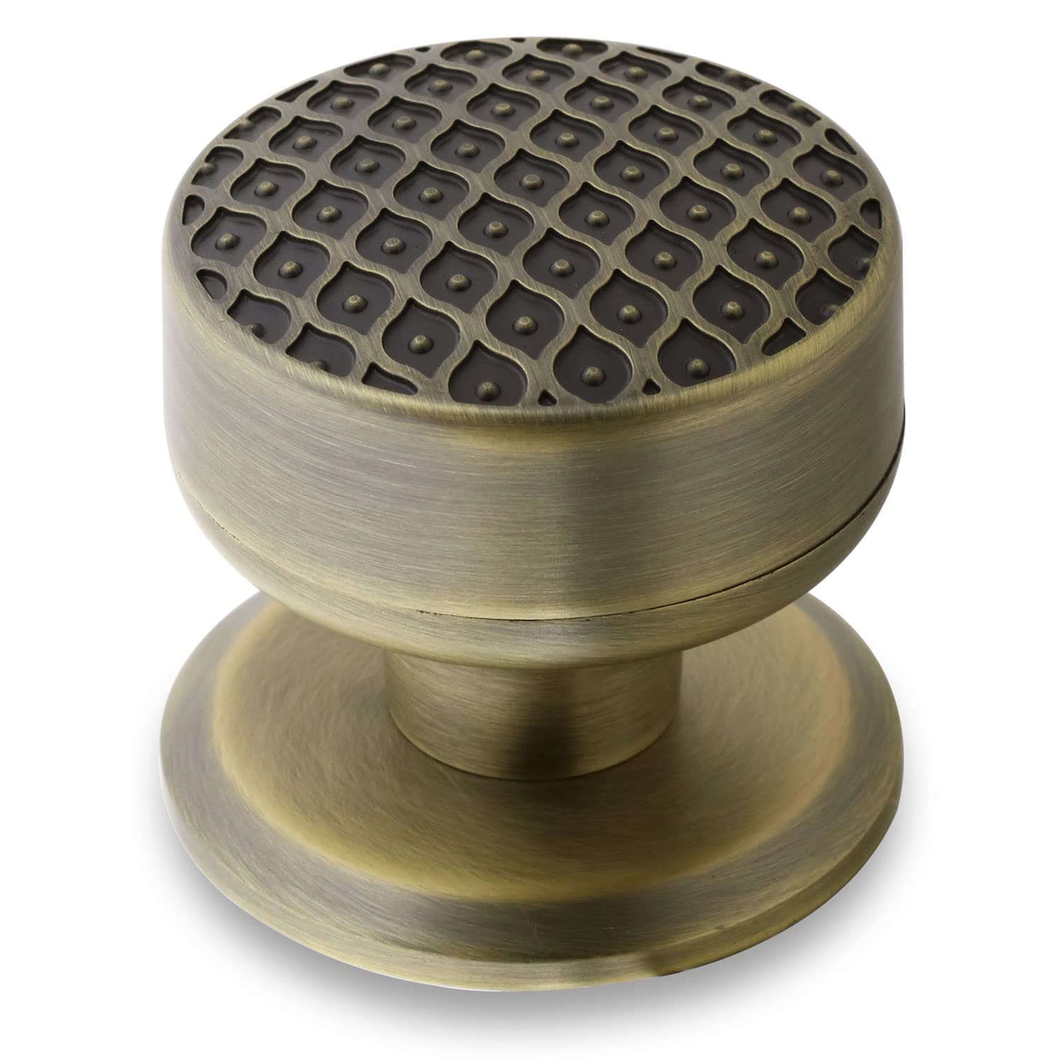 Badem10 Kestila Antik Sarı Kapı Tokmağı Topuzu Kolu Metal Tokmak