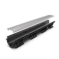 Algopix Similar Product 4 - Vodaland  4 inch Trench Drain Stamped