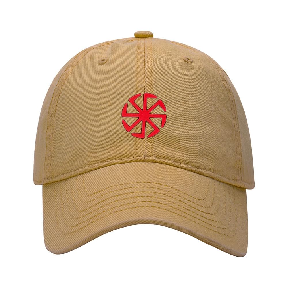 Baseball Cap Men Women Red Viking Rune Embroidered Unisex Classic Adjustable Strapback Dad Hat