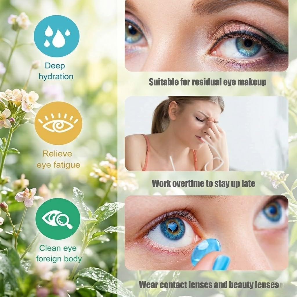 Silicone Eye Wash Cup Squeeze Eye Rinsing Cup Manual Air Pressure Eye Cleaning Cup Reusable Eye Care Cup for Daily Eye Rinse Portable Eye Wash Tool for Men and Women