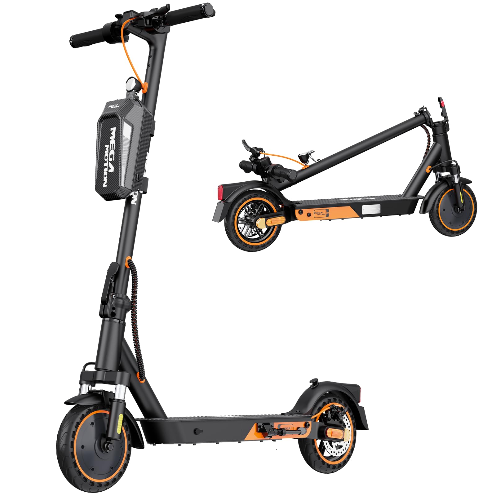 MEGA MOTION Uchwyty 8,5" hulajnoga elektryczna z dopuszczeniem do ruchu drogowego, ABE składana hulajnoga elektryczna