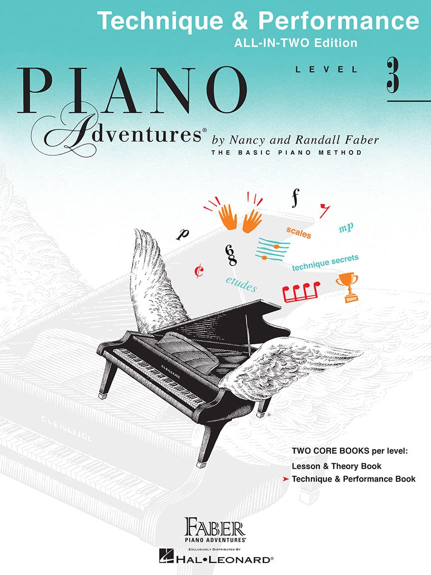 Faber Piano Adventures: Level 3 - Technique and Performance | Intermediate Piano Sheet Music Book for Students | Structured Piano Method for Lessons ... Technique & Performance - Anglicised Edition