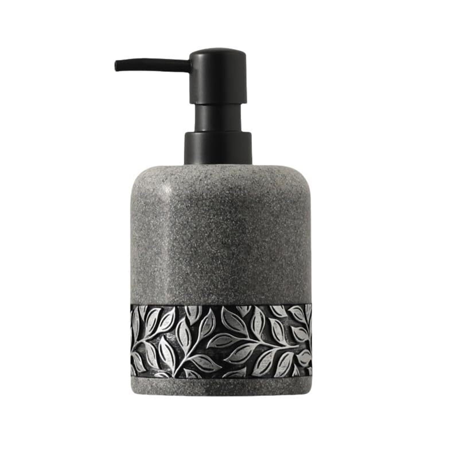 Dispenser da banco per detersivo per piatti Dispenser da cucina Intage decorativo antiscivolo in silicone protettivo Accessori per il bagno(Gray)