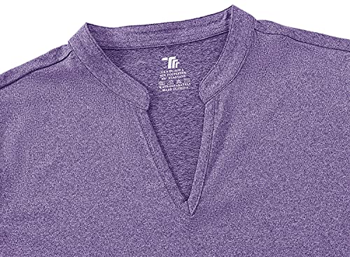 Image of BGOWATU Women's Golf Polo T-Shirts Sleeveless V Neck Collarless Tennis Shirts UV Protection Quick Dry Lightweight