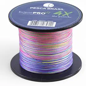 Pesca Brasil, Linha de Pesca 500m 0,20mm Multifilamento Resistente Esportiva, Multi Eclipse Pro 4X NG