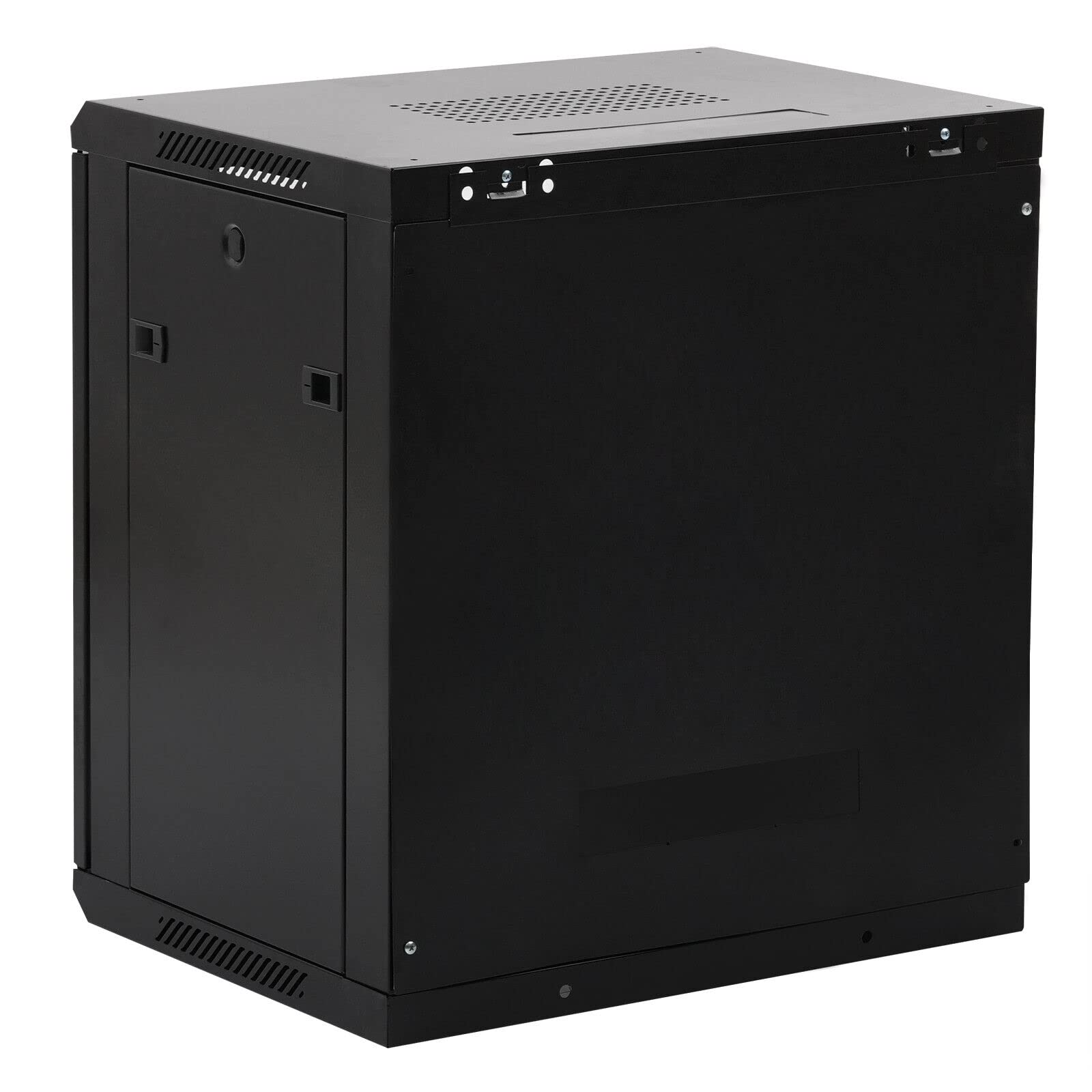 12U - Armadio dati a parete per server rack per casa e ufficio, profondità 450 mm, ideale per l'organizzazione di apparecchiature informatiche