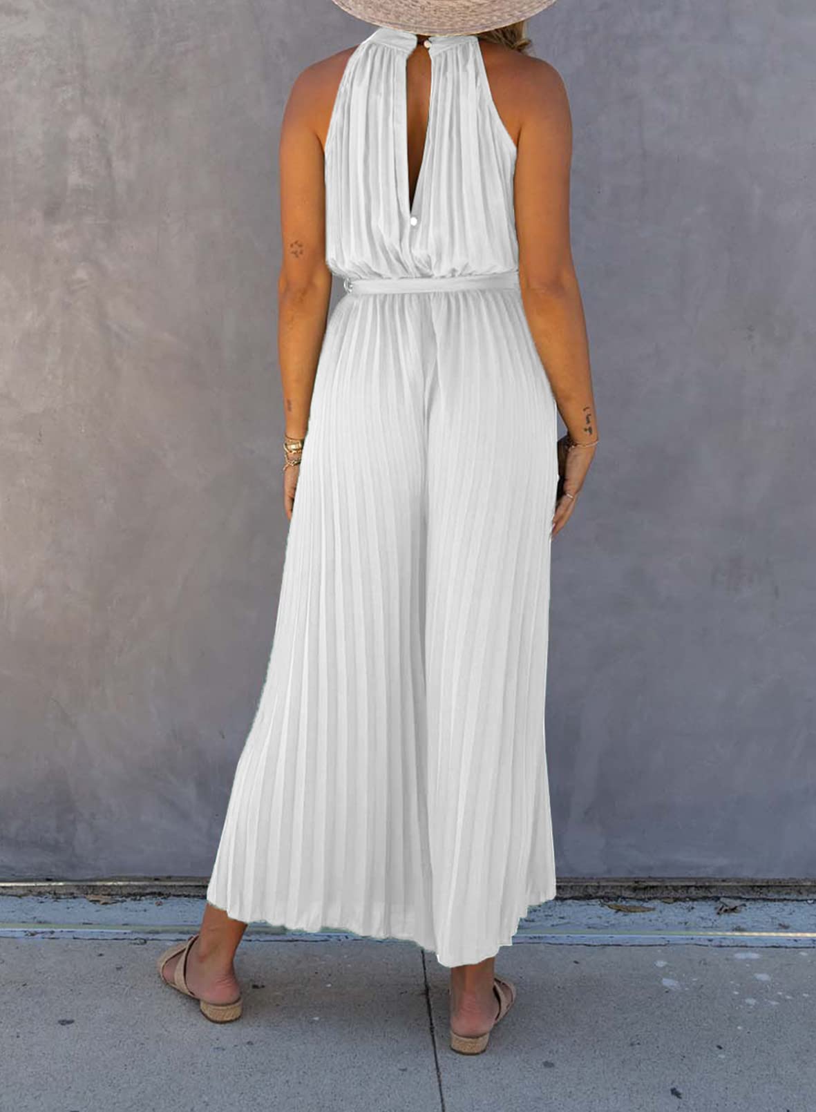 Happy Sailed Rompers for Women Summer Dressy Elegant Halter Neck ...