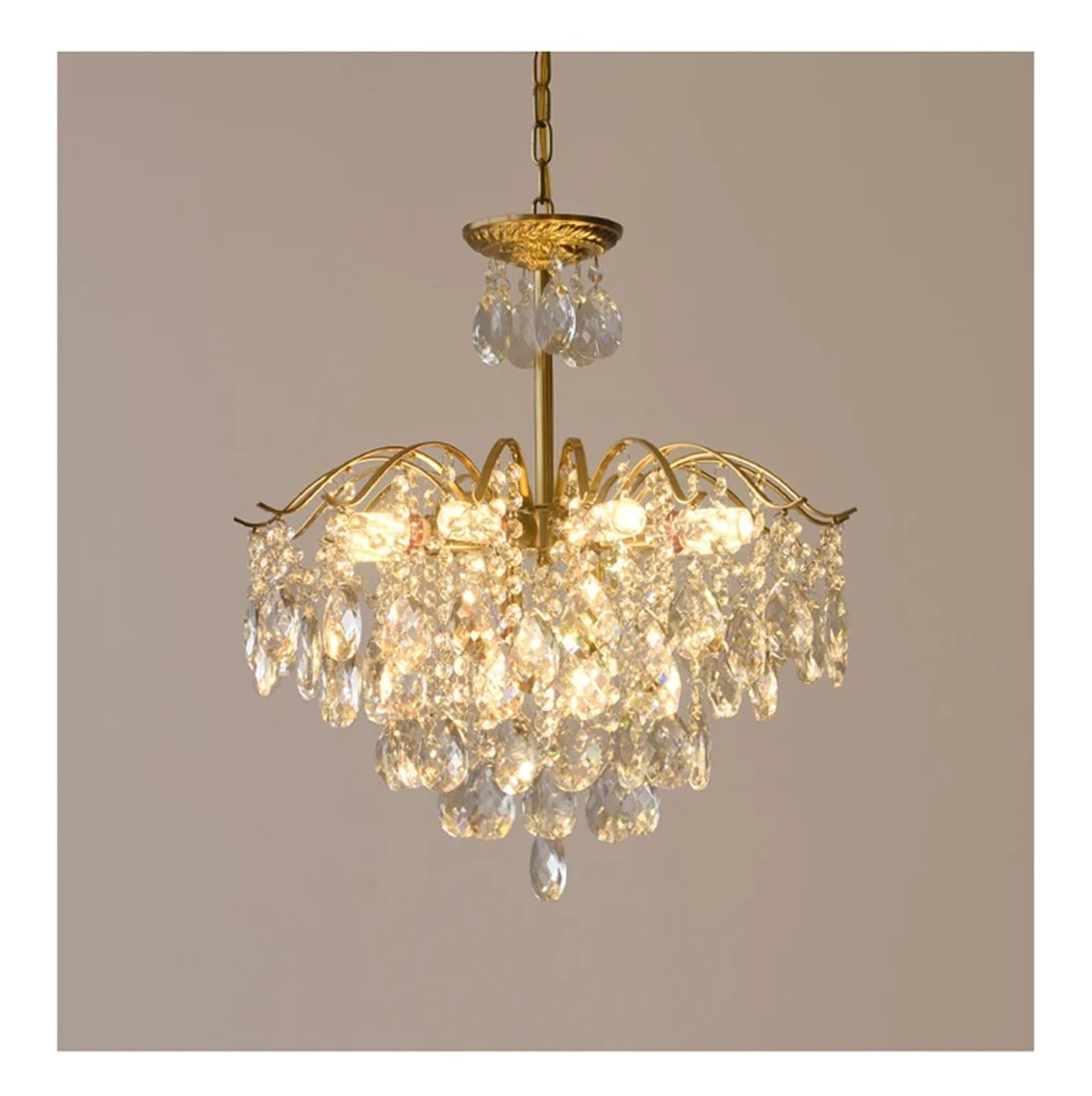 MESOVFCA Luxury Crystal Ceiling Chandeliers Lighting Hanging Lamps Dining Living Room Bedroom Tree Branch Chandelier Pendant Light