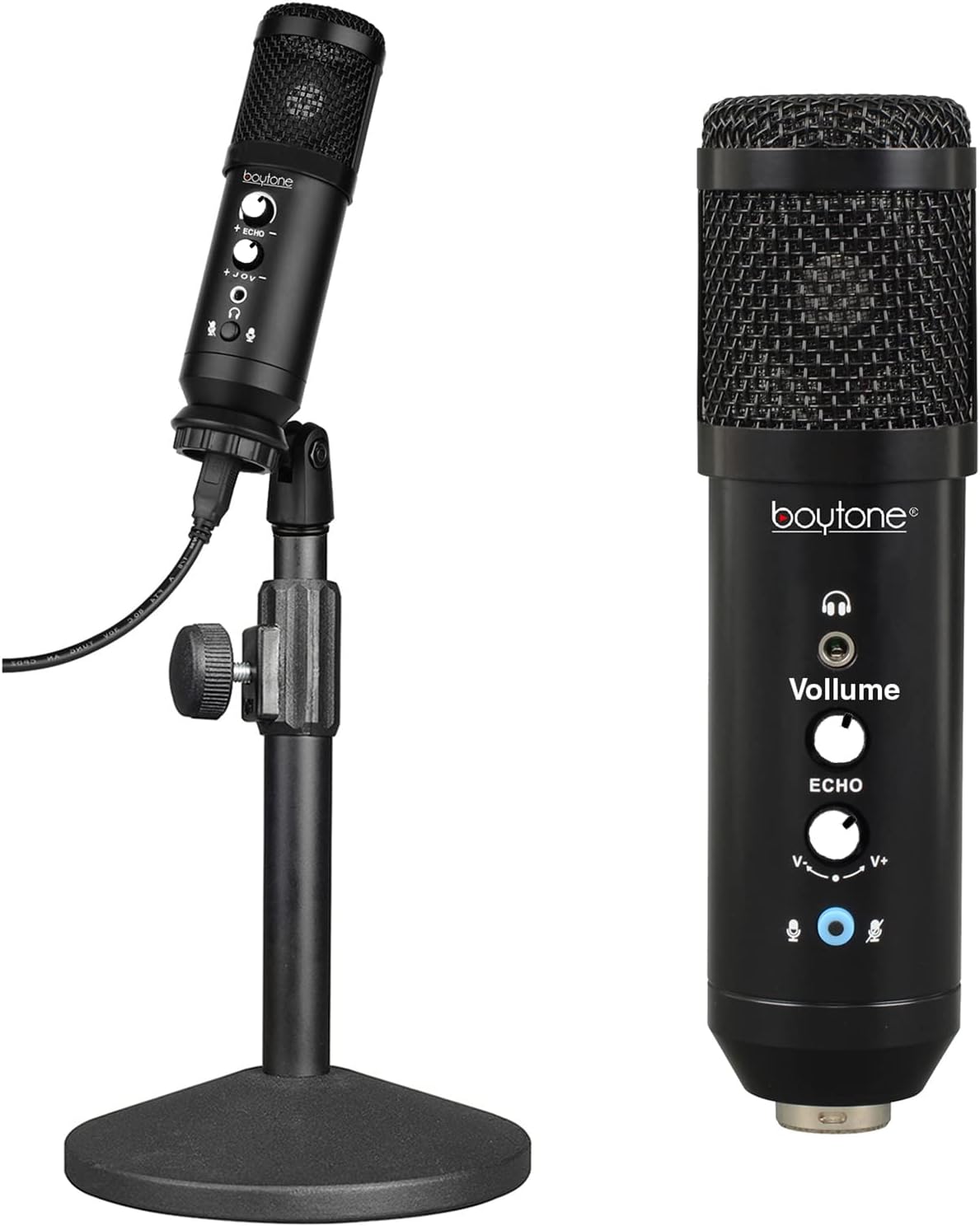 Boytone, Professional Cardioid Studio Recording Mic 25mm Diaphragm USB Microphone Streaming Vocal Recording, Podcasting Condenser Microphone for PC and Mac, Quality Sound, Plug & Play (BT-78SM)