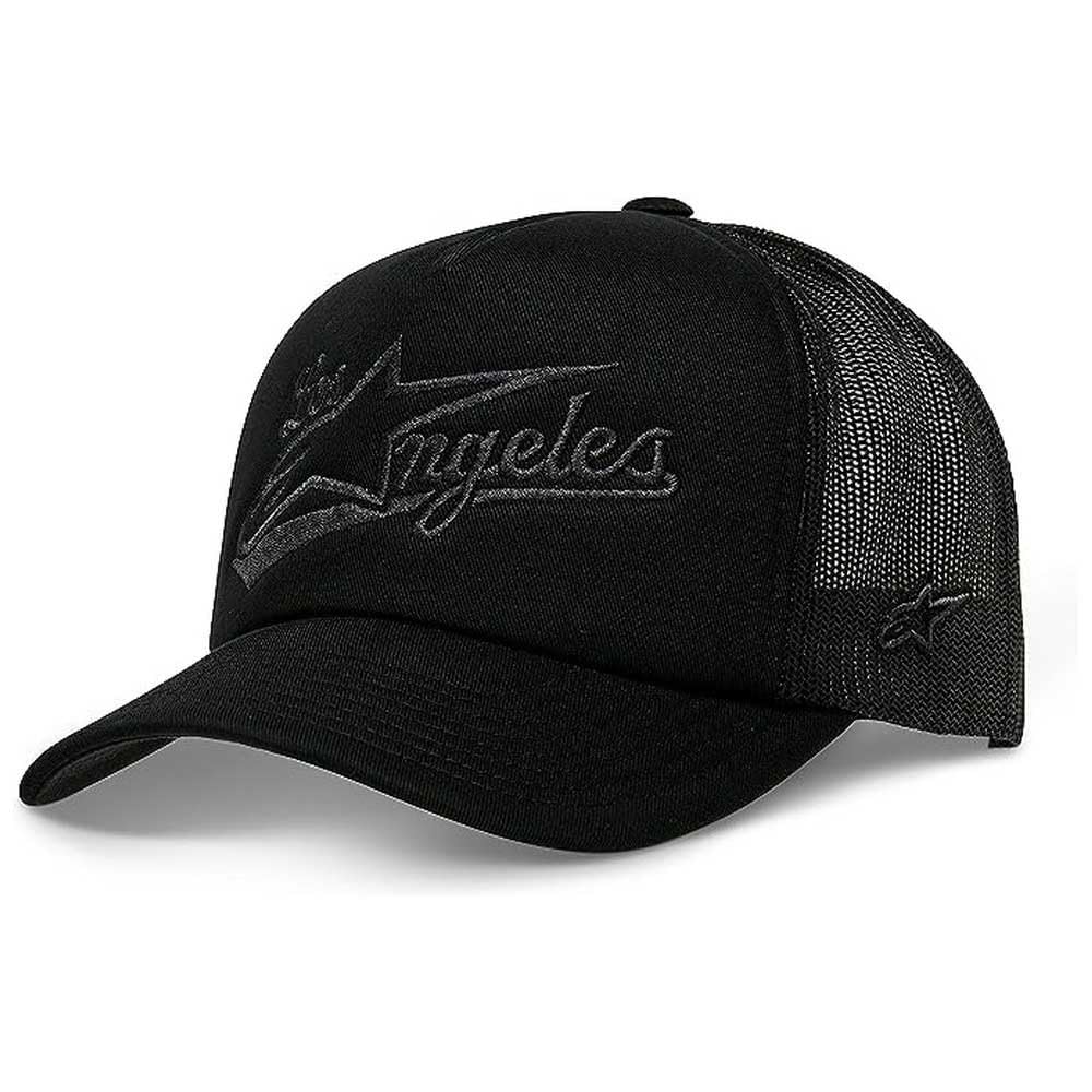 Alpinestars Unisex Black/Charcoal Los Angeles Foam Trucker Hat Baseball Cap, One Size