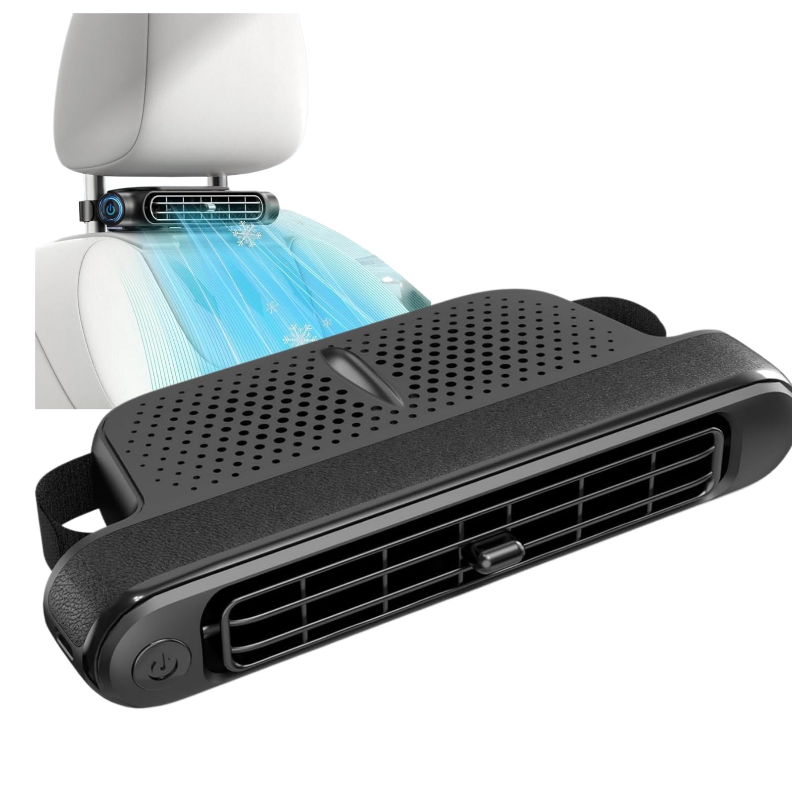 Winnsell Car Fan Vehicle Seat Cooling Fans, 3 Speeds Portable Auto Electric Headrest Fan Vehicle USB Fans Powerful Quiet Car Blower USB Wire for Car Truck Vehicle Home Office
