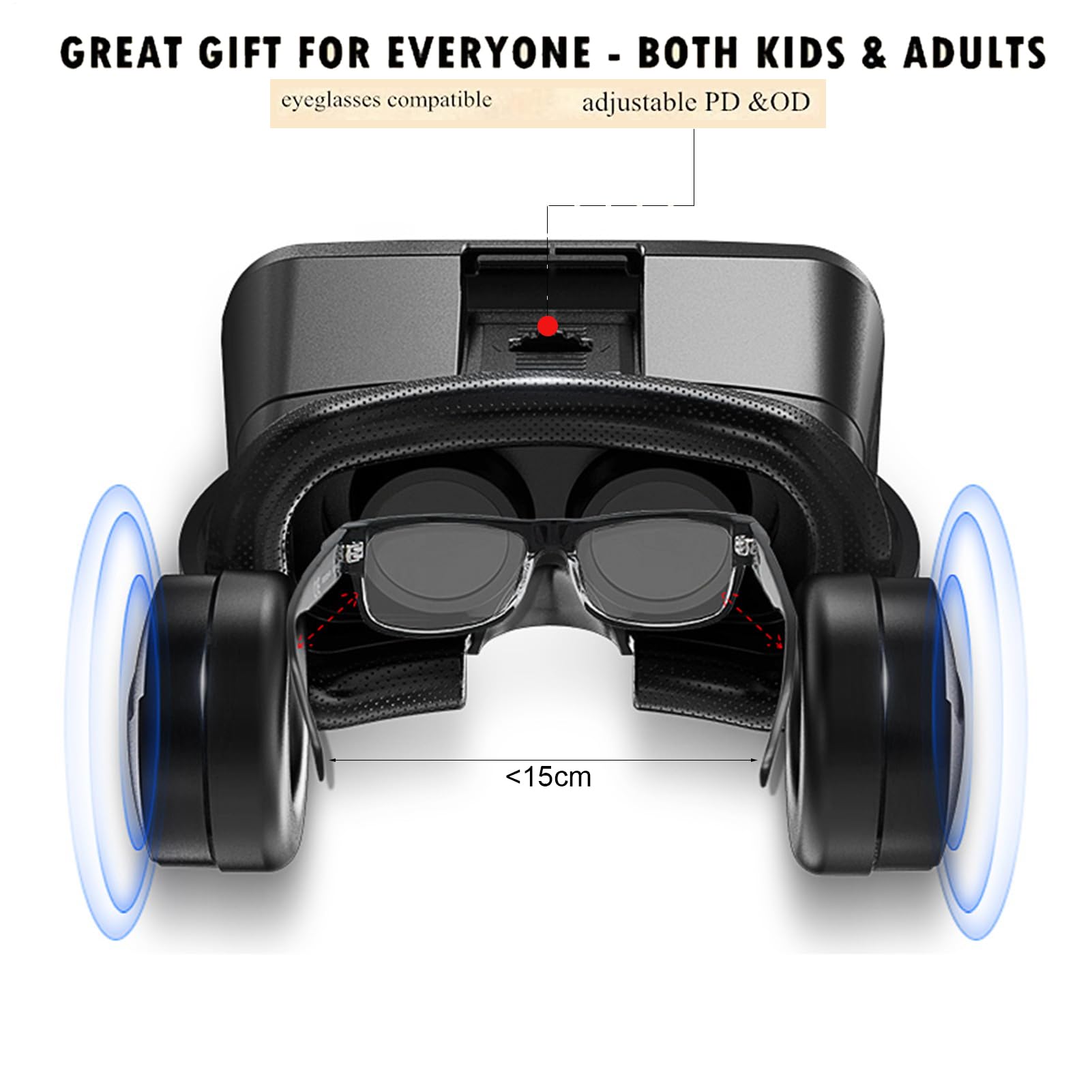 Gafas de Realidad Virtual, Control Remoto Bluetoth Gamepad