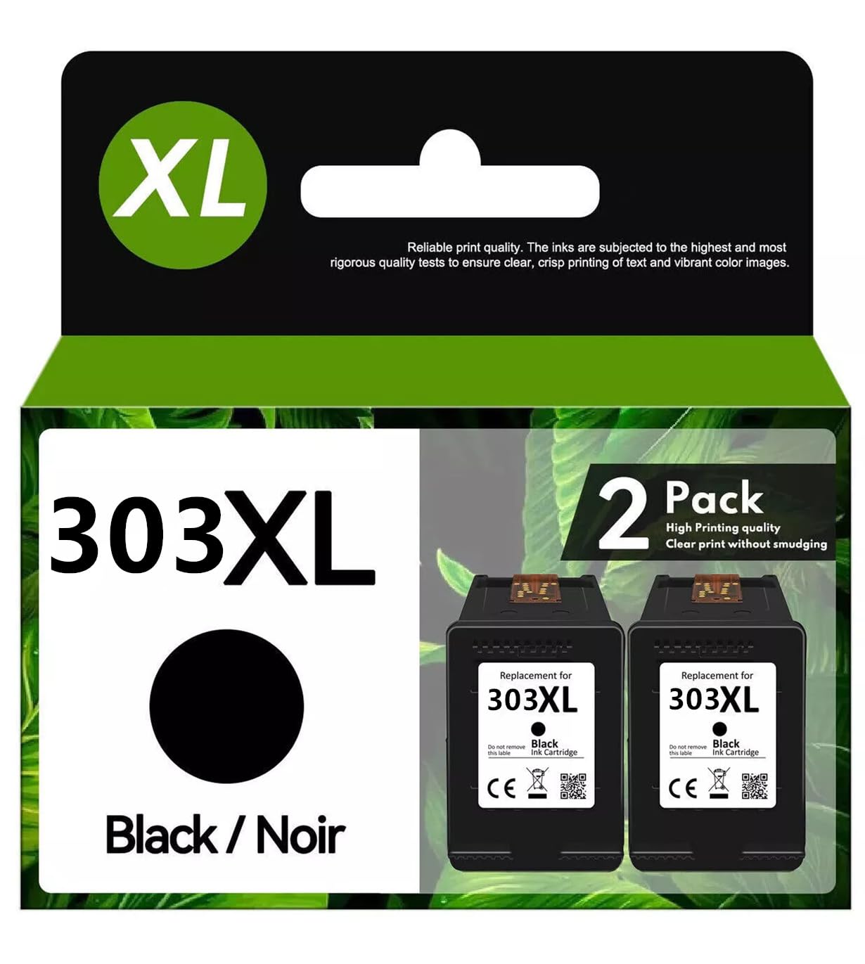 Cartuccia 303 303xl 303 xl Nero per Cartucce HP 303 Nero Cartuccia HP 303 303 xl 303xl envy photo 6230 Cartucce per Envy Photo 6230 7830 (2 Nero, 2 Pack)