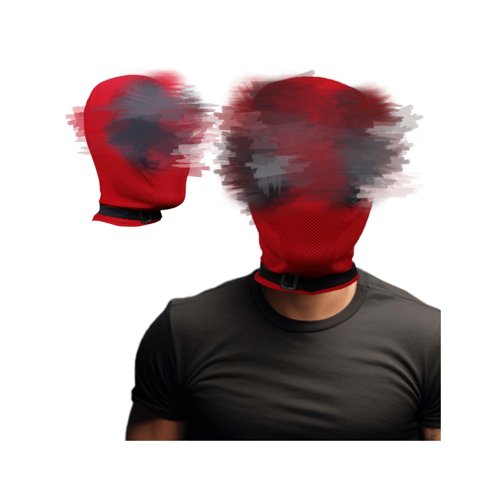 Sidesea Masks Costume, DP Mask Knitted Hero Movie Red Full Head Protector for Halloween Cosplay Costume Mask