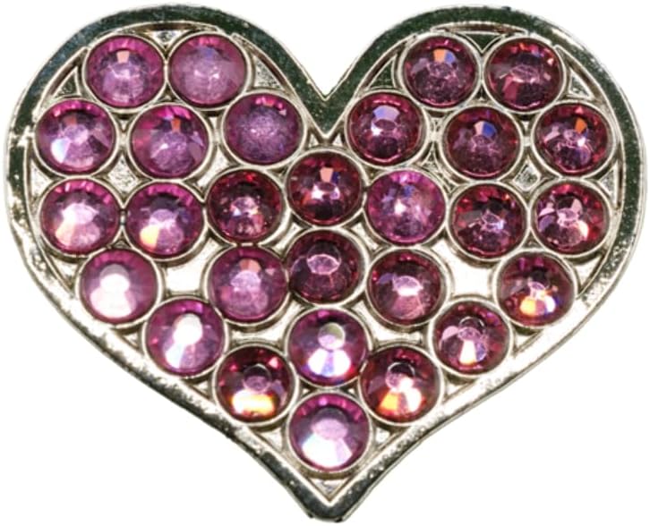 Hearts and Kisses Golf Ball Marker Set – Pack of 4 Funny Golf Ball Markers for Men & Women, Metal Ball Marker for Putting Green, Golf Accessories
