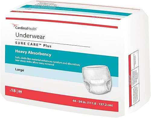 Miniatura 3 de Cardinal Health 1615A - Ropa interior protectora, SURE CARE Plus, absorción pesada, talla L