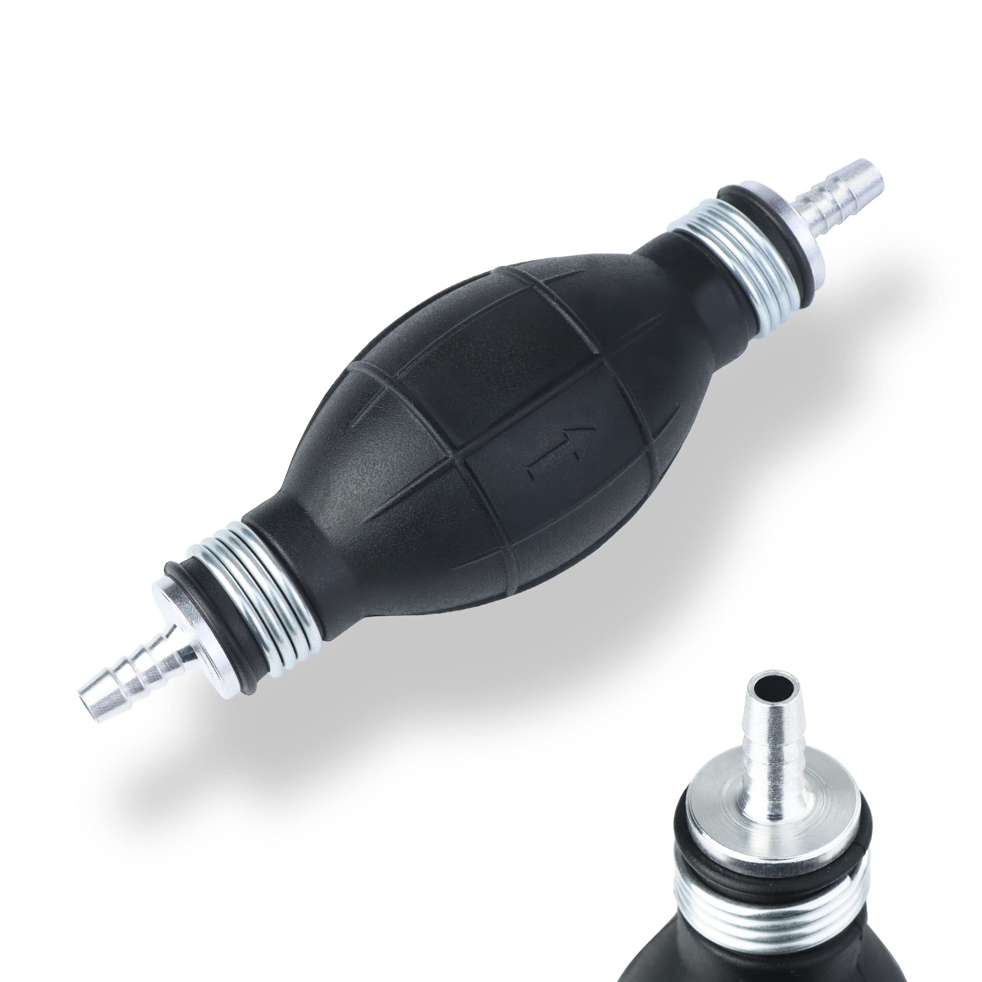 JMCUHYD Hand Fuel Transfer Pump For Gas Oil Water Fuel Manual Transfer Pump for Marine Boat Gasoline (6mm 1/4 inch)