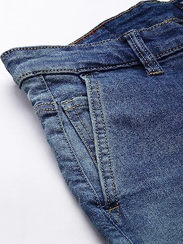 Image of THE INDIAN GARAGE CO Men Slim Fit Solid Mid-Rise Stretchable Jeans