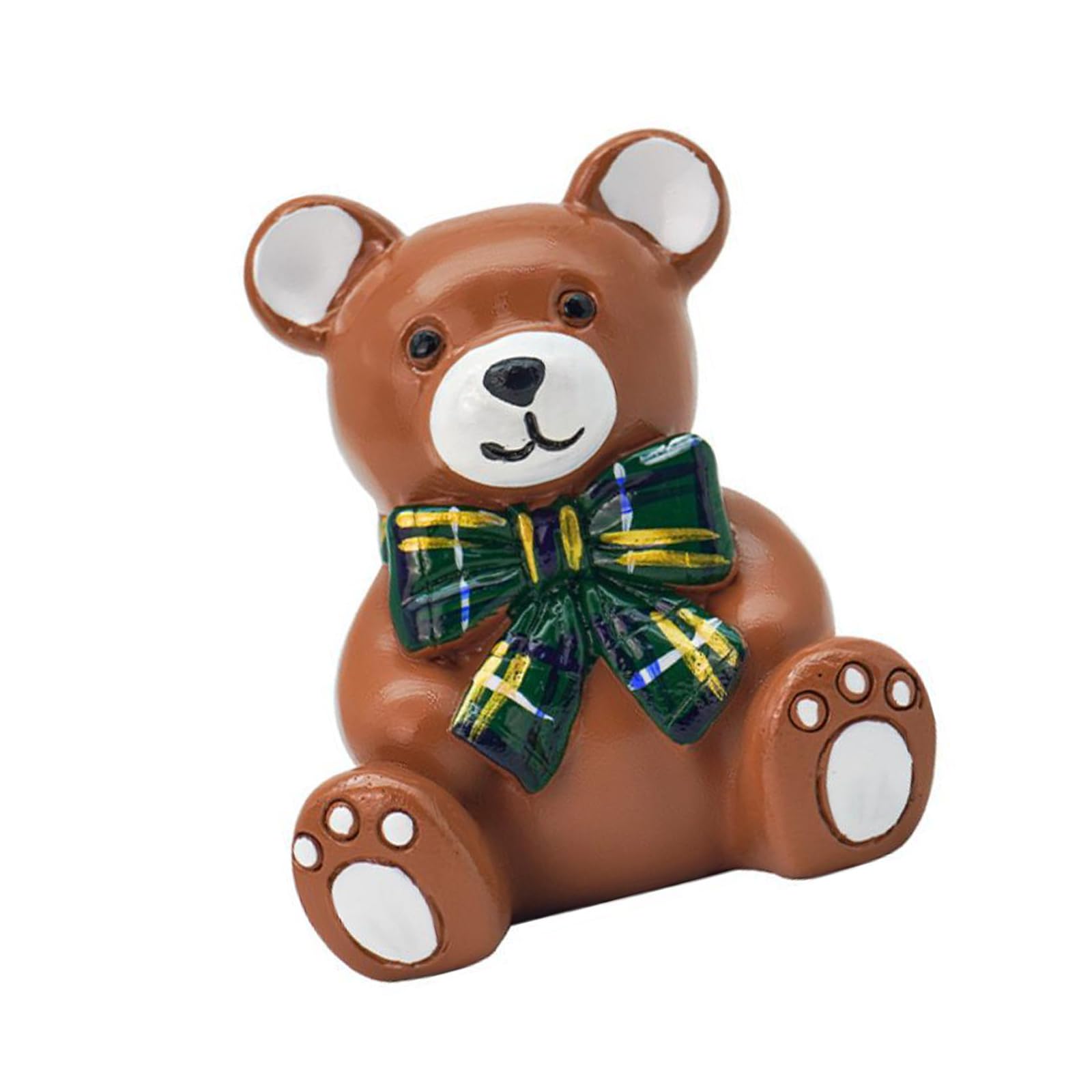 JSGHGDF Cartoon Bear Cake Holders Cake Candlestick Holders Cakes Toppers Birthday Party Supplies Resin Bear Statues Toppers Decorations