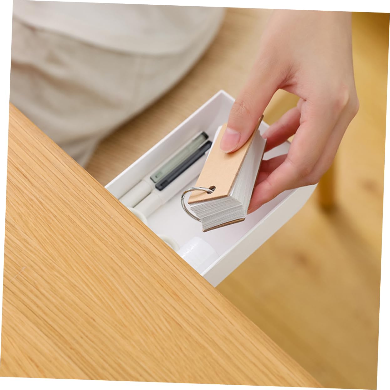 SHINEOFI Caja de Almacenamiento Oculta Adhesiva Debajo del Escritorio, Diseño Cajón, Organizador Abs para Bolígrafos y Papelería, 4 Piezas