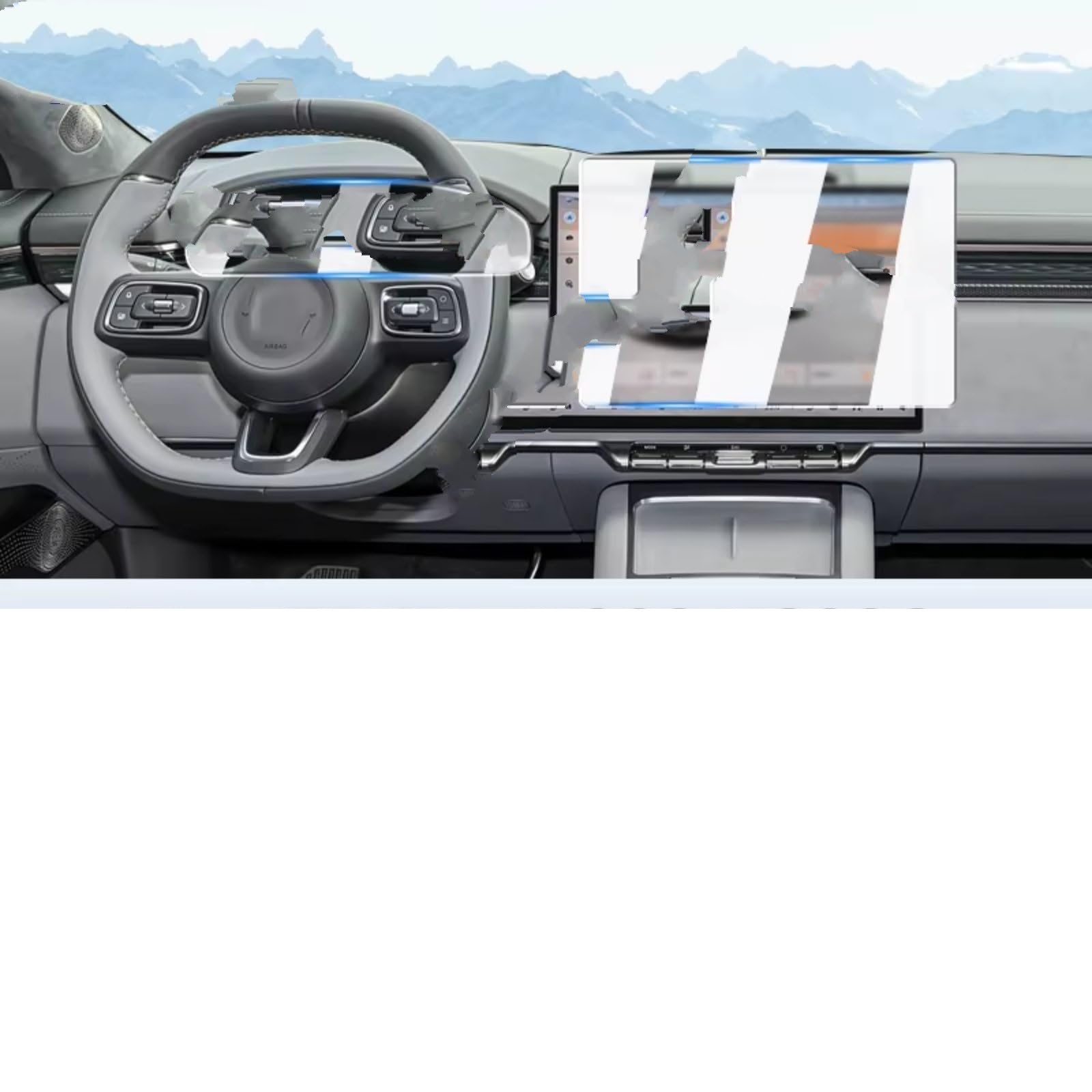 pellicola protettiva GPS Compatibile Con Zeekr Per 7X 2024-2026 Protezione Dello Schermo GPS Per Auto Navigazione GPS Pellicola Protettiva Opaca Antiriflesso Schermo LCD HD(C)