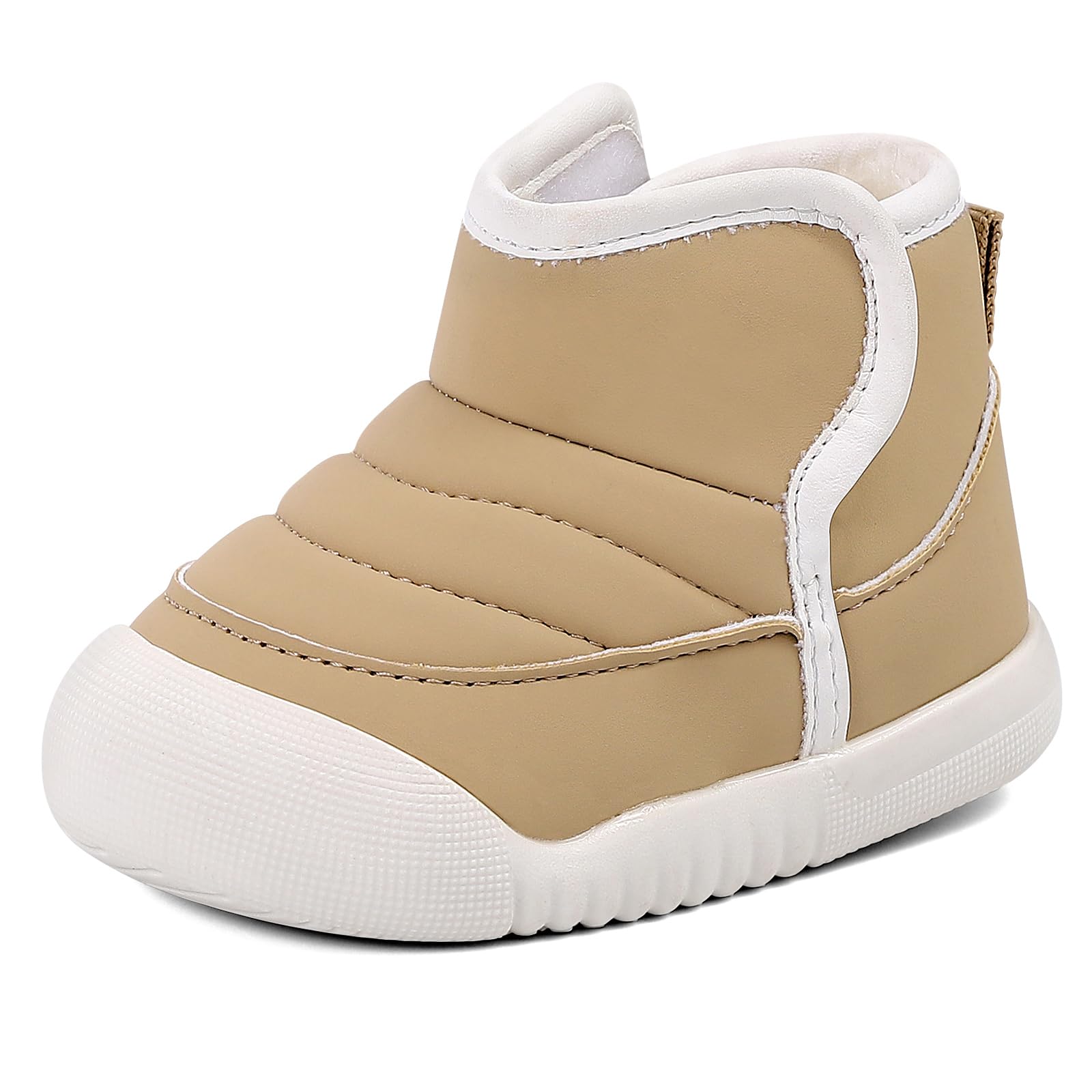 MK MATT KEELY Bottes Bébé Garçon Fille Hiver Bottines Imperméable Enfant Chaussures Peluche Chaud avec Semelle Caoutchouc Antidérapante