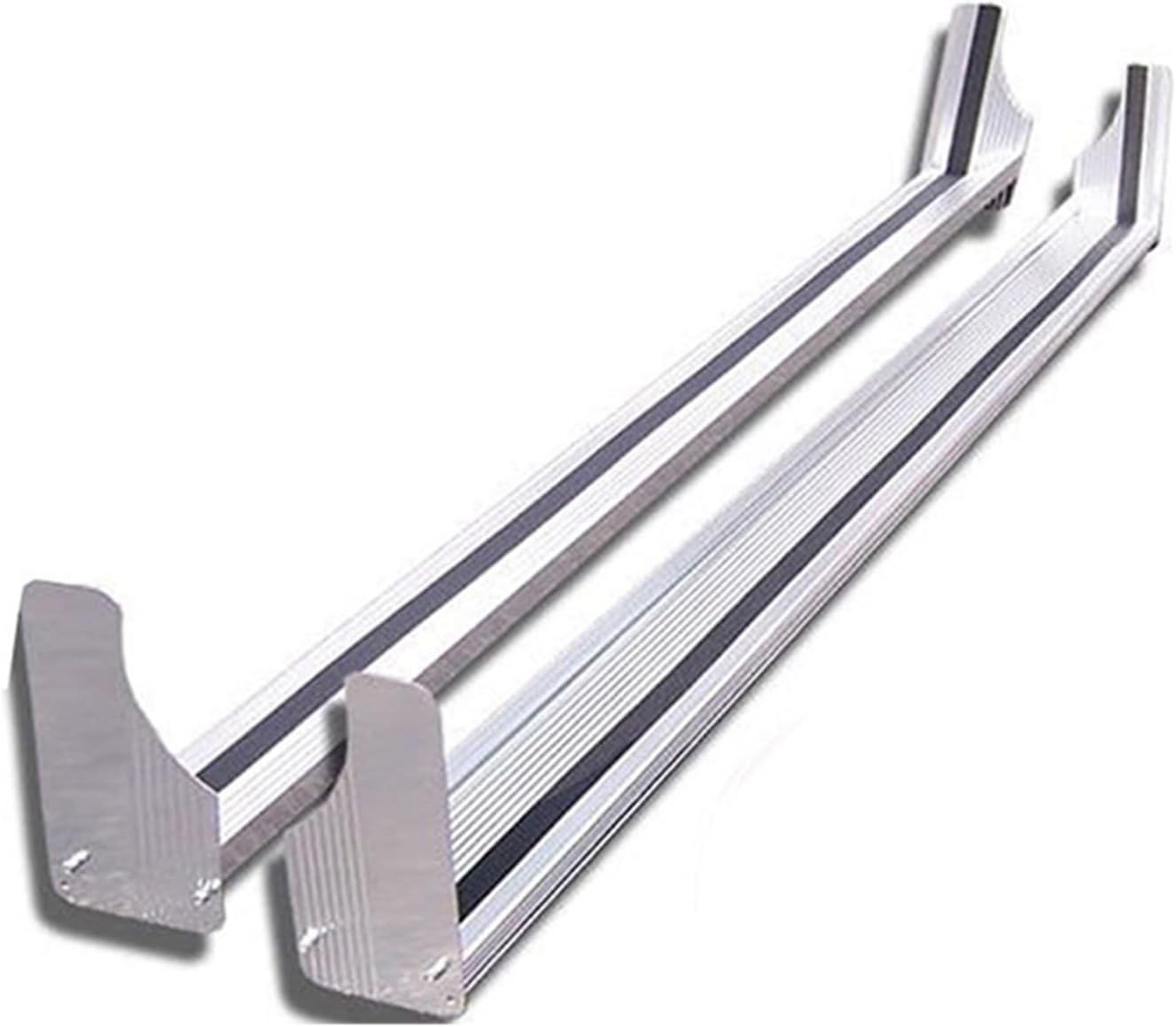 Black Horse Commercial Running Boards Aluminum Compatible with 97-14 Express/savana 1500-2500-3500|92-15 Ford E/Econoline-RUN102SS