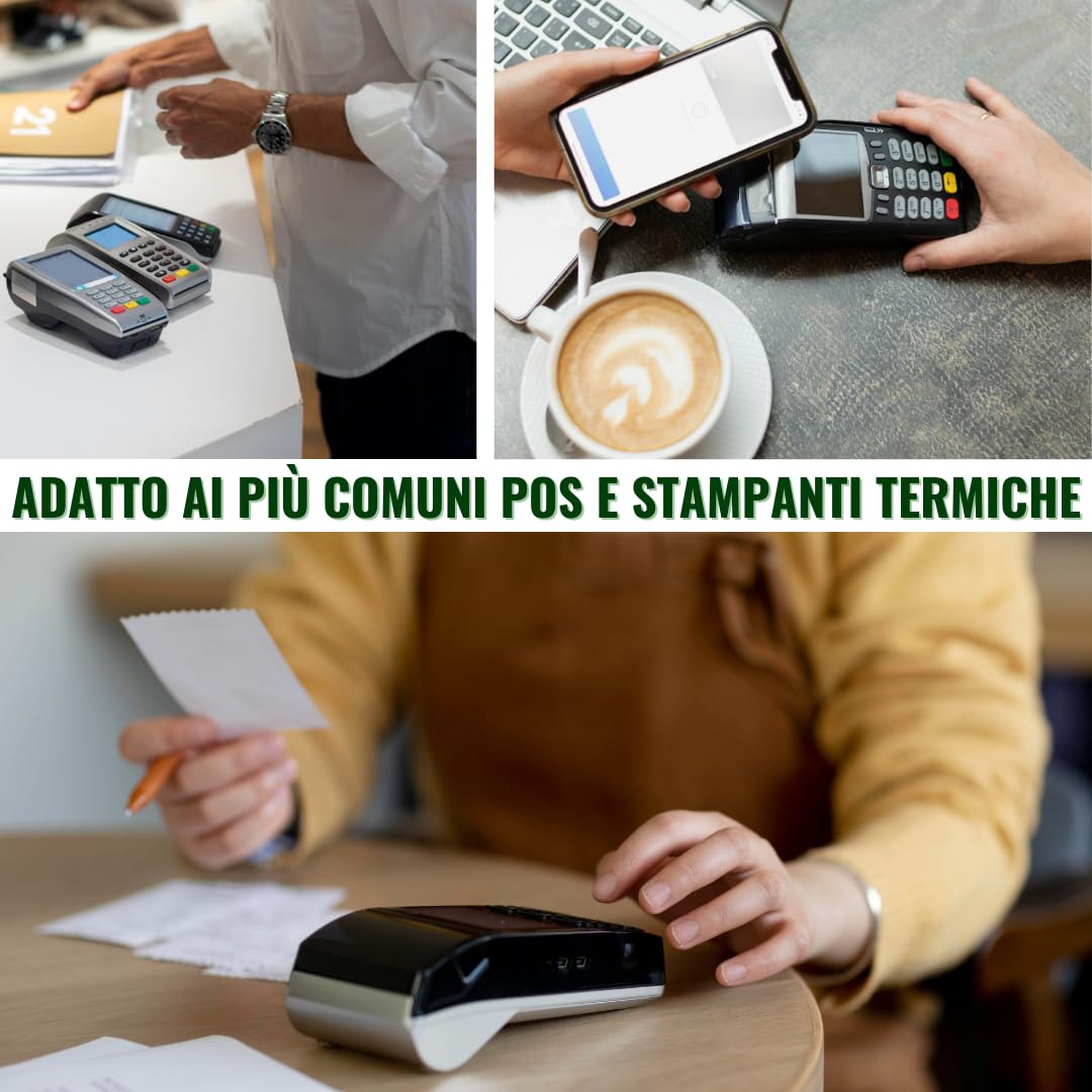 Carta Termica POS 57x16mt 20 Rotoli BPA free 57x35x12