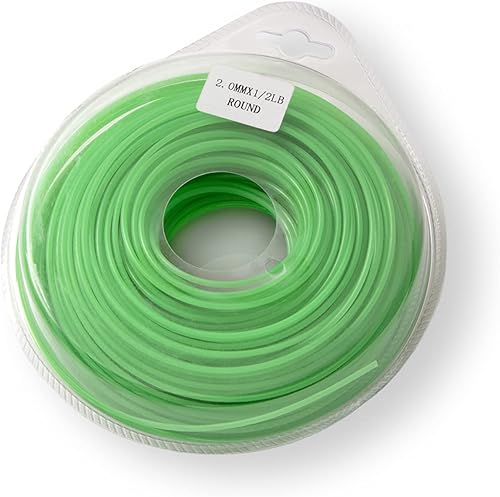 Miniatura 2 de Terre Products - Línea de recortadora redonda de grado comercial 08, 1/2 lb. Cuerda Wacker de calidad de calidad, longitud de la línea de 207 pies o