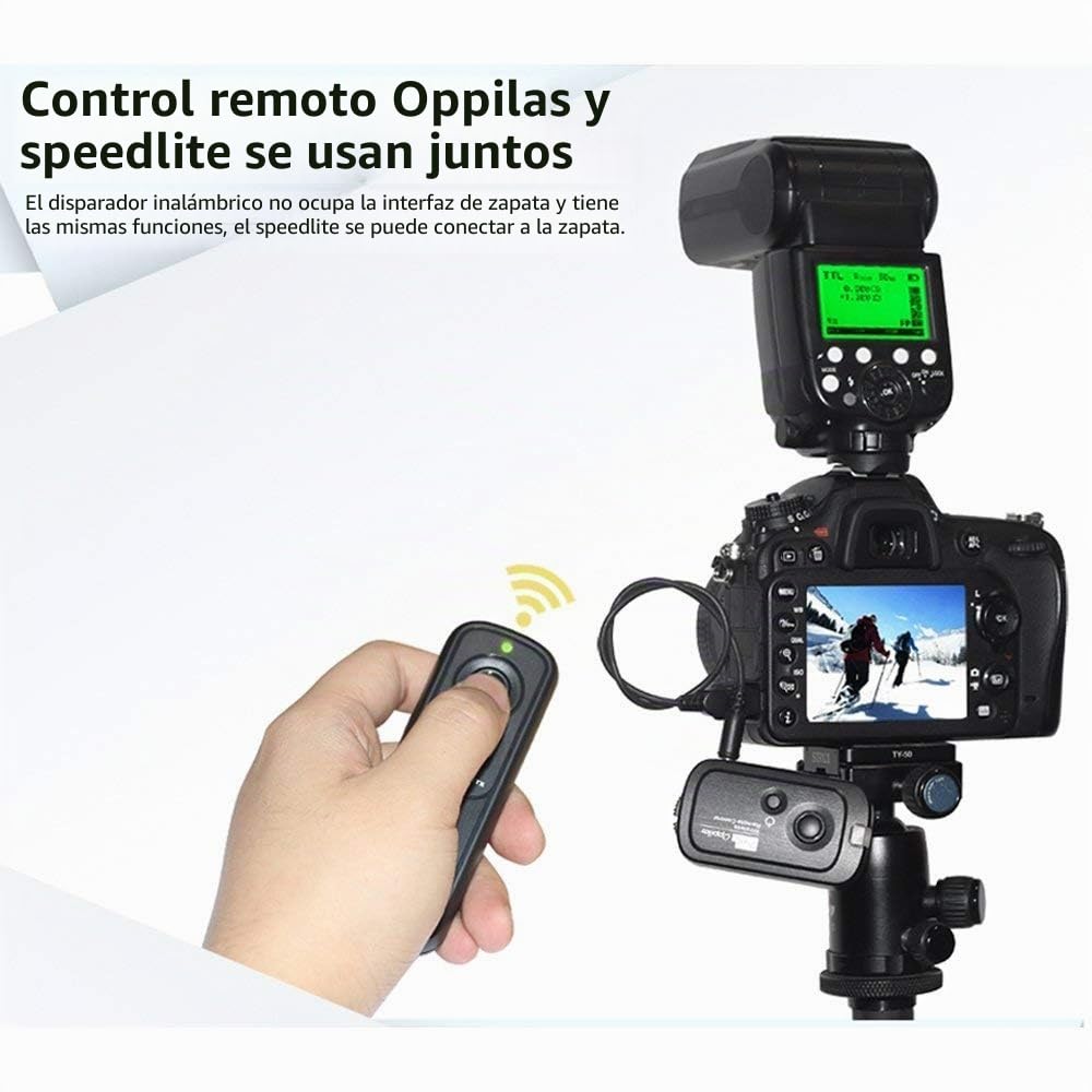 Pixel RW221-E3 Canon Disipador Remoto Mando Inalámbrico RS-60E3 Compatible con Canon EOS R RA R6 RP 90D 250D 200D 2000D Compatible con Olympus EM1X EM1-III EM5-III Compatible con Fuji XT3 XT4 XT30