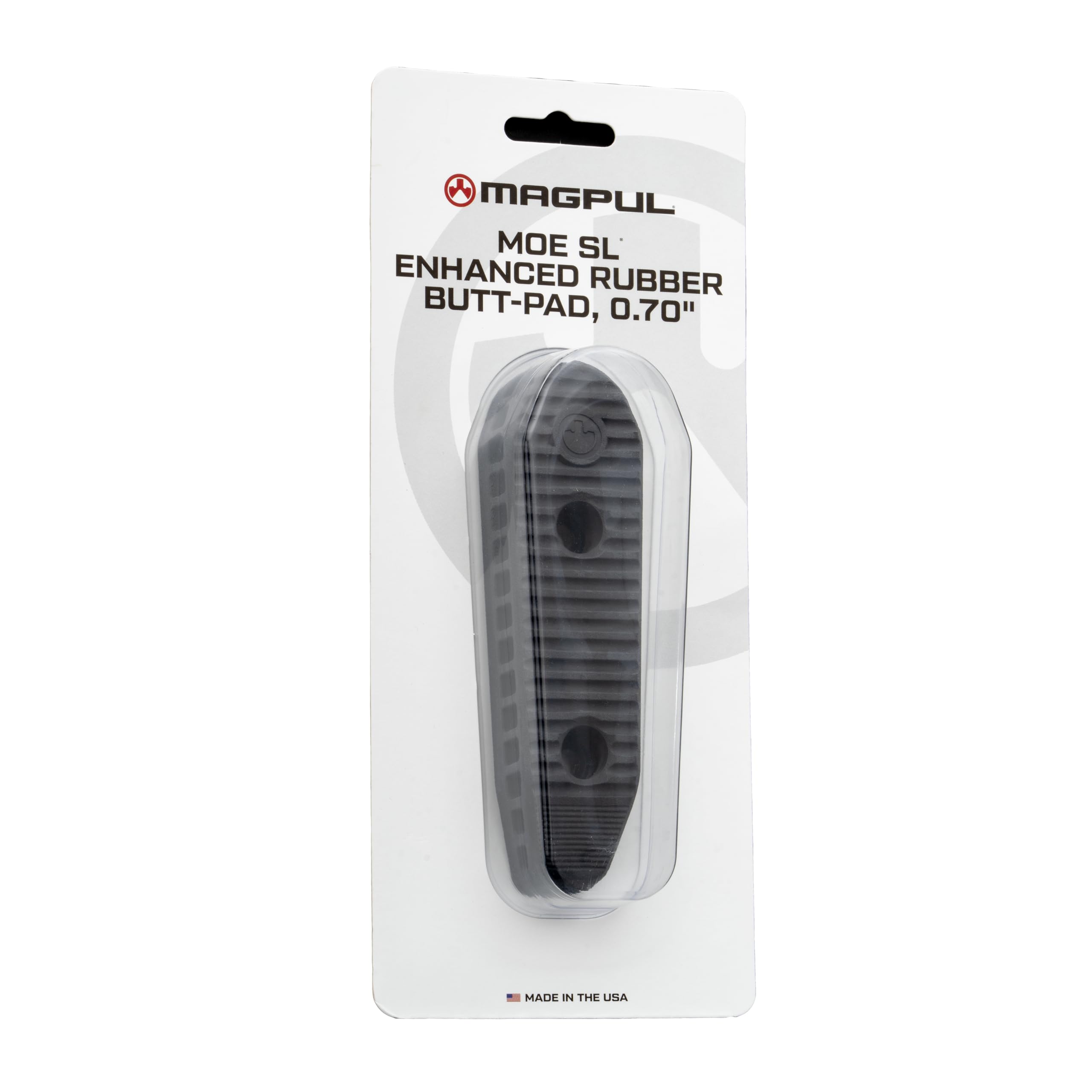 Magpul Gummi-Rückstoßpolster für synthetische Gewehrschübe, MOE SL Enhanced Rubber Butt Pad, 1,8 cm