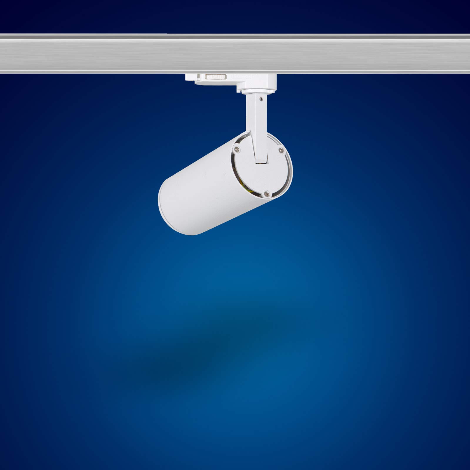 Mextronic Foco LED de 3 fases para sistema de raíles/raíles (GU10) giratorio y orientable para bombillas GU10