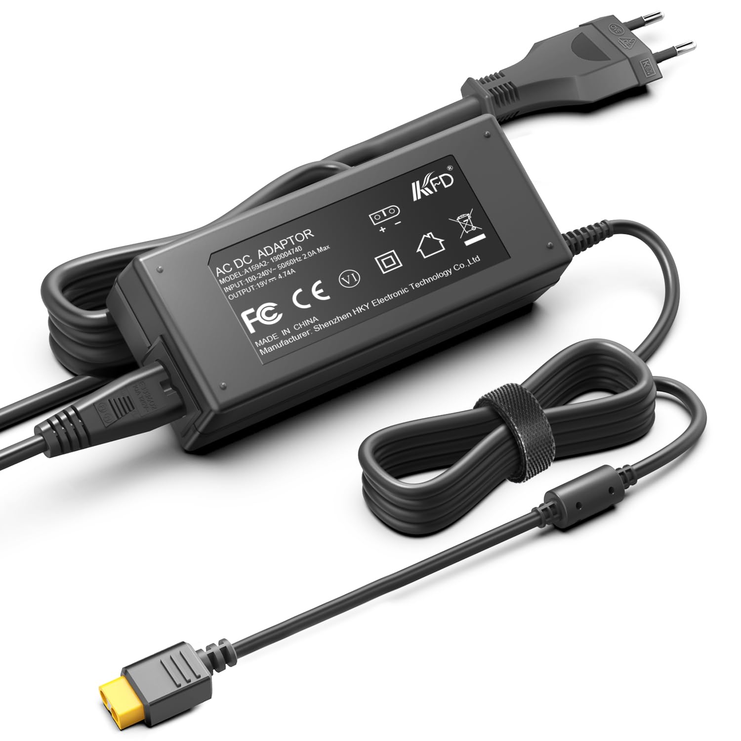 KFD 19V 90W XT60 Netzteil Ladegerät für HOTA D6 Pro, ISDT, GT Power, SKYRC Lipo Ladegerät Akkus Balancer Entlader Power Supply XT60 Stecker kompatibel mit sowie Allen RC-Ladegeräten mit XT60-Eingang