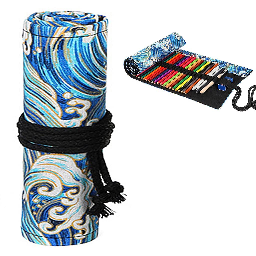 Romoro 48 Holes Ethnic Canvas Wrap Roll Up Pencil and Pen Bag Holder (B0D9K3P245) Amazon Price History, Amazon Price Tracker