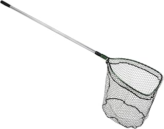 Beckman Net BN1822C-44 18" X 22" Coated 4'-8' Extendable Handle Green/Silver