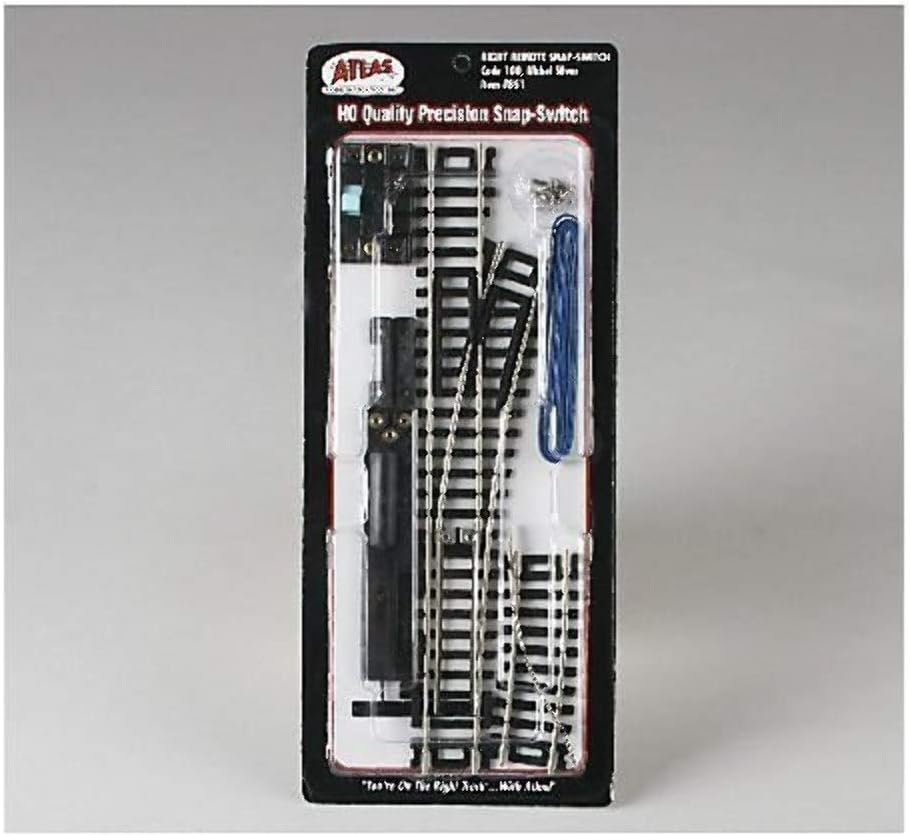 Atlas HO Scale Code 100 Remote Right-Hand Turnout/Switch Model Train Track