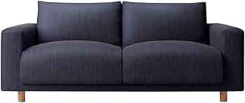 無印良品 ソファーカバー（デニム） 2シーター用 綿デニムソファ本体・2シーター・フェザー・ポケットコイル用カバー