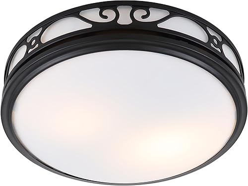 Miniatura 6 de HUNTER 83008 Sona - Ventilador de escape decorativo para baño con luz y luz nocturna, níquel cepillado