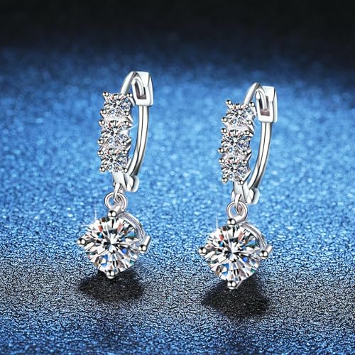 Boucles d'oreilles géométriques en argent sterling de haute joaillerie