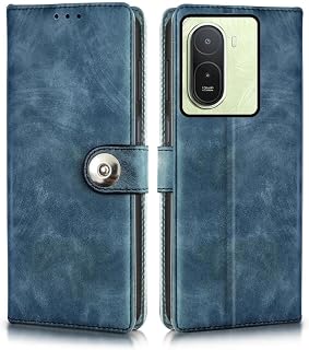 Leather Flip Case Cover Compatible with Back case Cover for Redmi A7 Pro 5G|Designer Button||Hand-Stitched Leather Finish|... Price In India