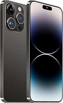 A14 Pro Max Cell Phone, 5G Unlocked Smartphone 6GB+256GB Smartphone Android 13, 6000mAh Battery, 6.82" FHD+ Display 120Hz 64MP Camera (Black)