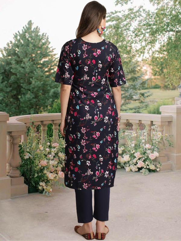 Pinkmint Straight Crepe Kurta & Pant For Women Ethnic Kurta Set For Women (Pack Of 3)
