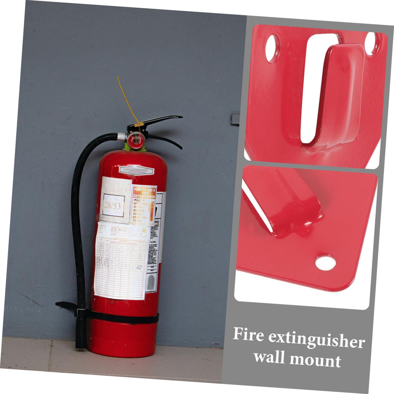 STOBOK 3 Sätze Feuerlöscherhalterung Teilig Wandmontage Robuste Halterung Für Installieren Platzsparend Für Zuhause Und Gewerbliche Nutzung 12 Stücke * 3