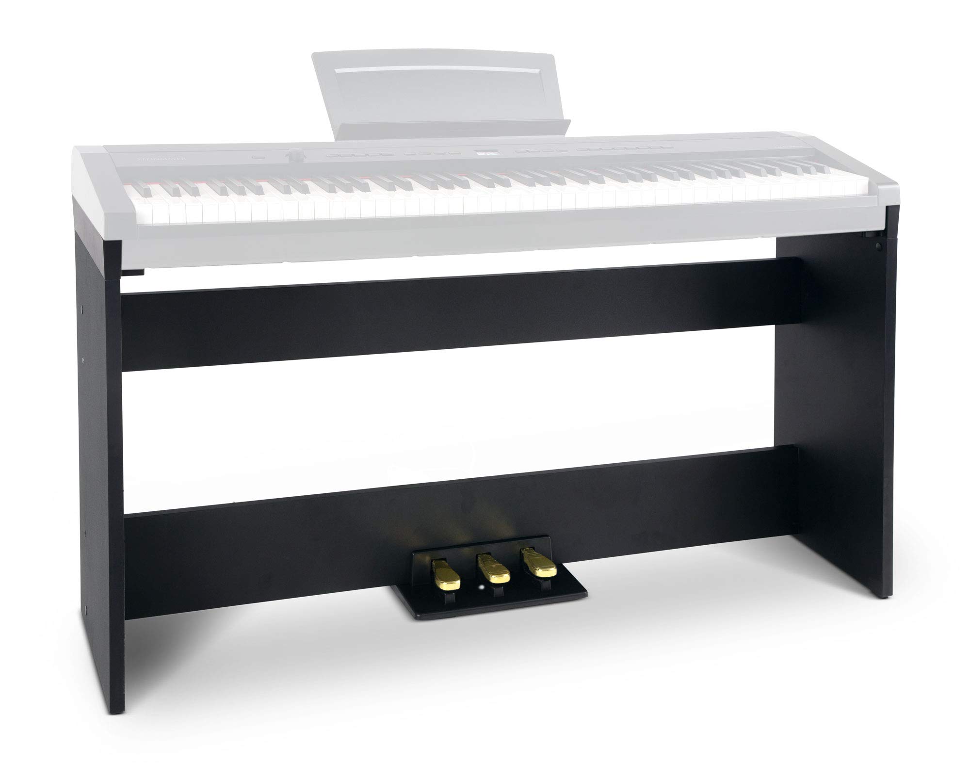STP-60 SM (Stagepiano-Ständer für P-60, mit 3-Pedalen, Maße: 68,5 x 132 x 34 cm) schwarz