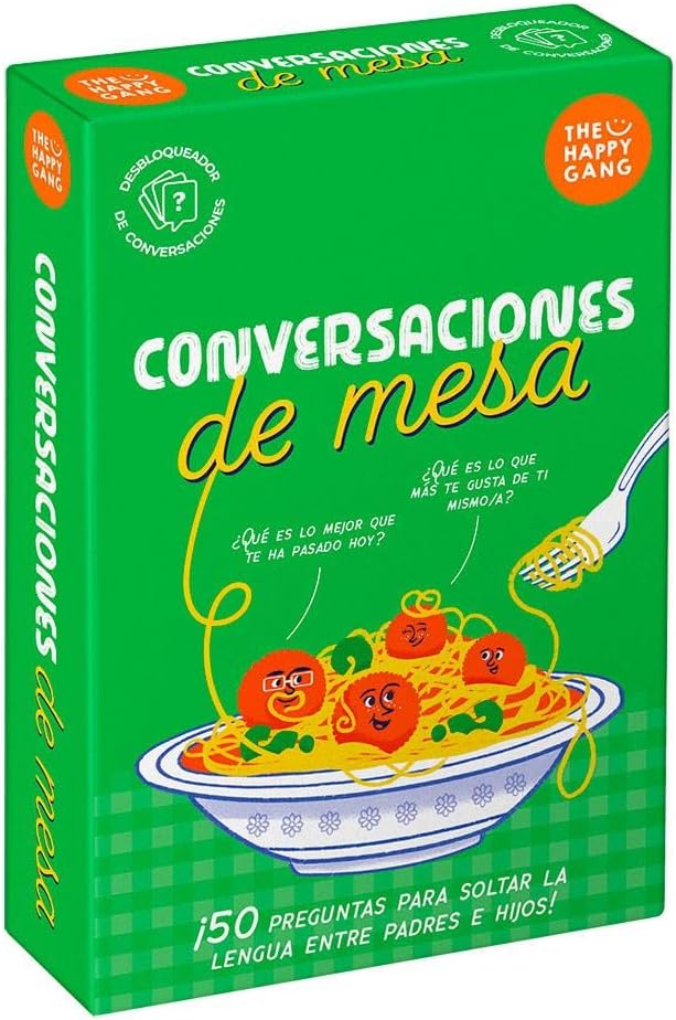 The Happy Gang Conversaciones de Mesa: 50 preguntas (juego de cartas en espa&ntilde;ol)