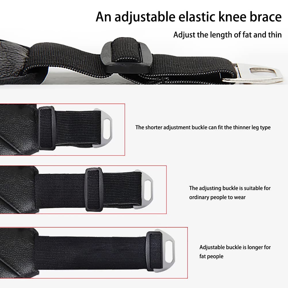 Ginocchiere Moto In Pelle Sintetica - Imbottite, Regolabili, Antivento, Per Dolore E Freddo - Foto 5