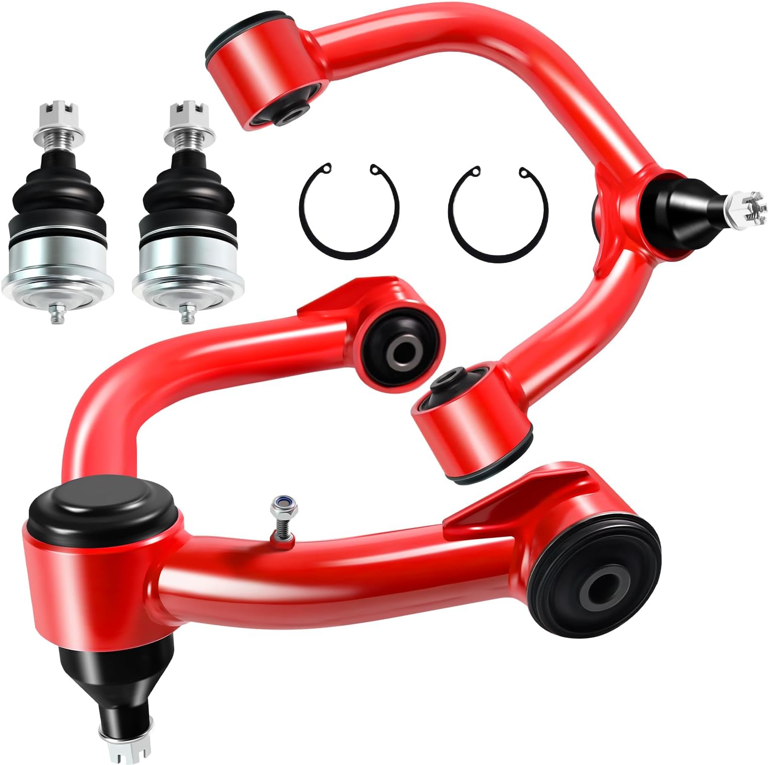 Front Upper Control Arms Lift 2-4" Compatible with Toyota 4Runner 2003-2024, for Lexus GX460 2010-2022, Adjustable Tubular Arms for Factory Suspension Kit