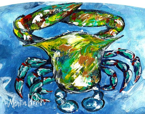 Caroline's Treasures MW1172PINT Dungeness Crab 16 ounce Mixing Glass Pint Glass for Beer, Margaritas, Sodas and More, Restaurant Quality Glassware