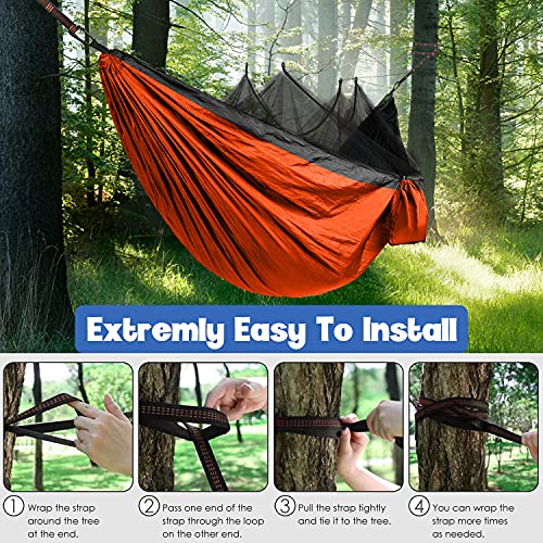 Gold Armour Camping Hammock (Double with Bug Net)