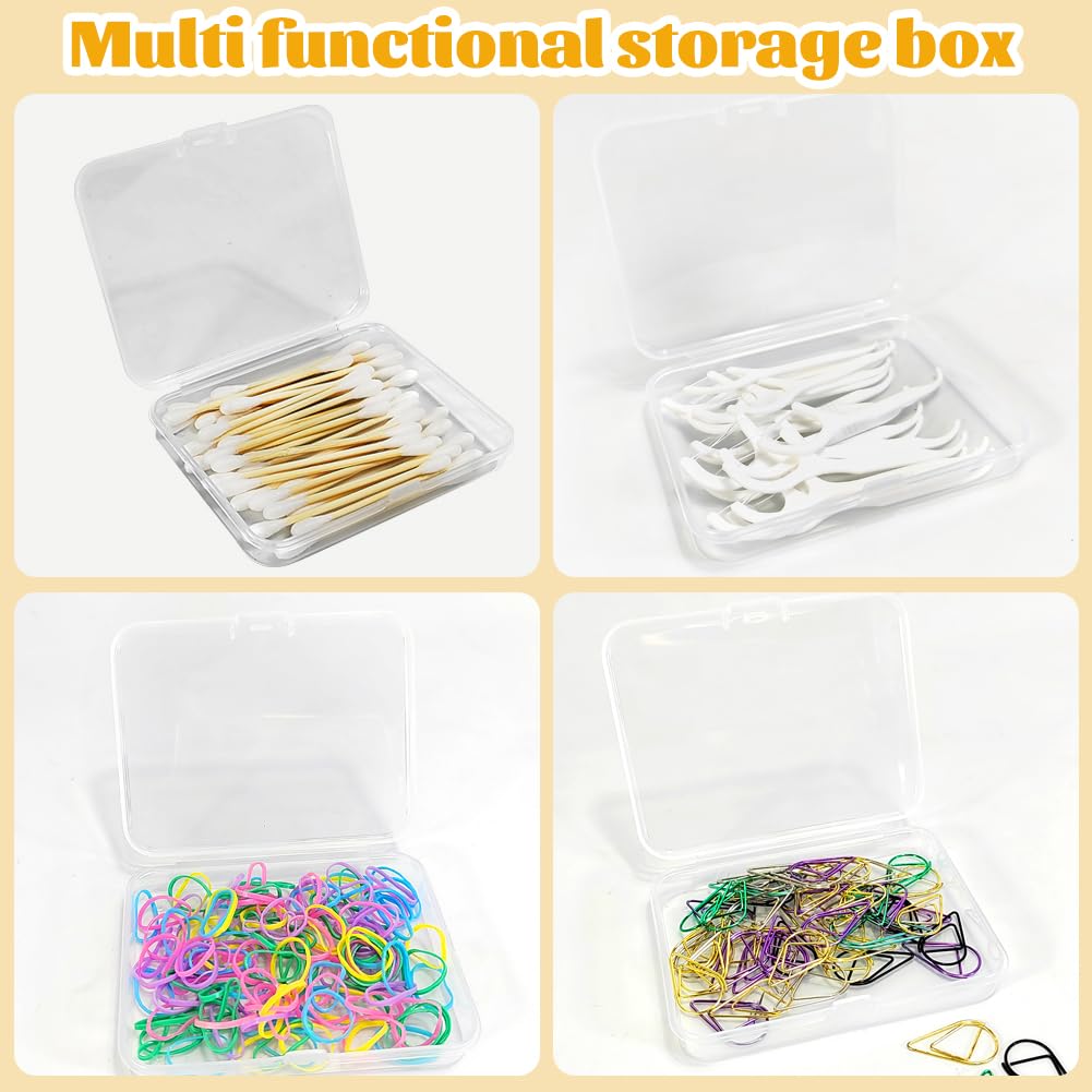 Porta Cotton Fioc Da Viaggio 2 Pezzi - Contenitore Trasparente Per Igiene, Piccolo E Portatile - Foto 11